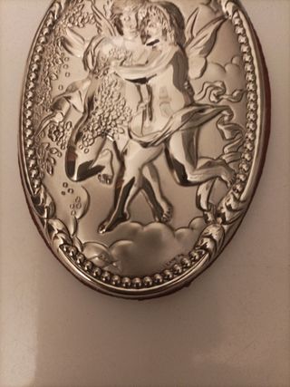 Placche in argento con angeli