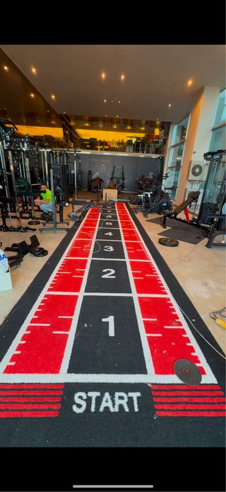 Cesped numerado para gimnasio