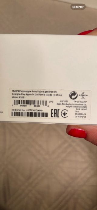 Apple Pencil 2nd generación