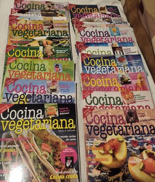 Cocina vegetariana.19revistas. LOTE COMPLETO 5 EUR