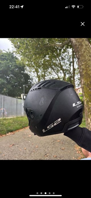 casco moto L52 negro