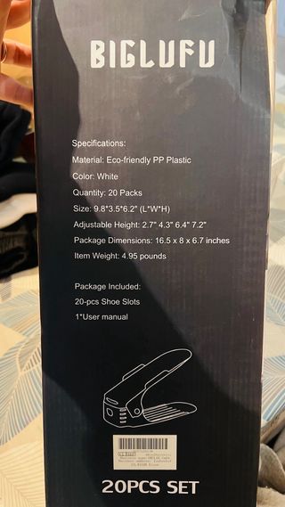 Organizzatori per scarpe