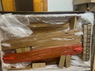 Mesa alta bar color roble