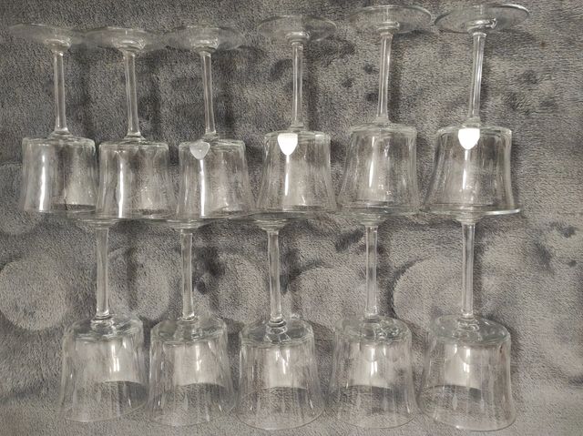 Copas cristal tallado 11 unidades