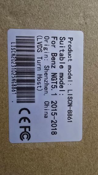 Interface camara mercedes