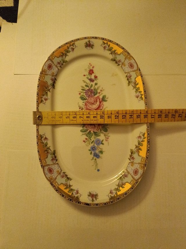 Bandeja ovalada porcelana francesa Limoges