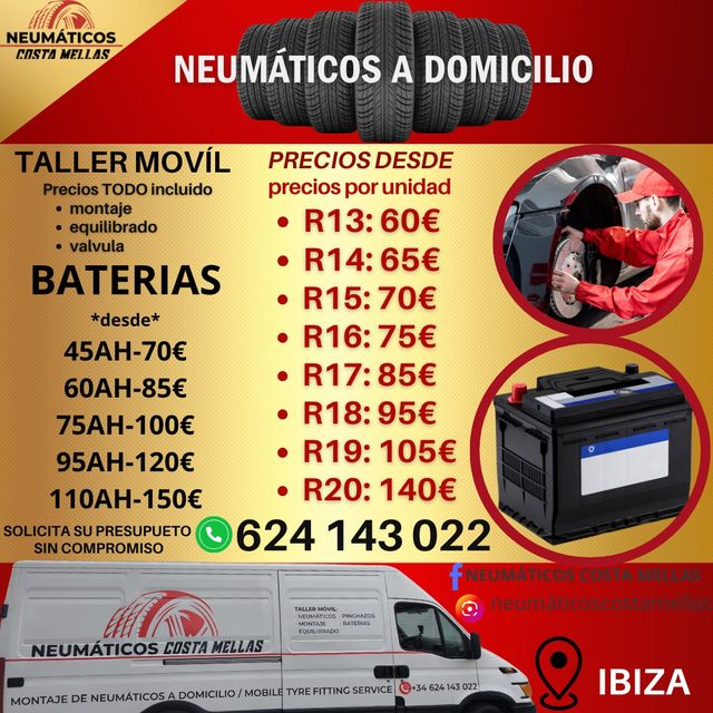 Neumáticos y baterías al mejor precio 