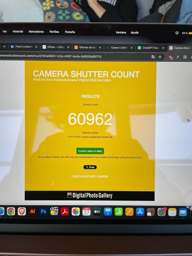 Camara Nikon D300s 12.3MP Digital SLR DSLR.