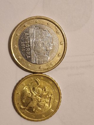 Monedas conmemorativas dos euros y otras