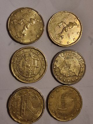 Monedas conmemorativas dos euros y otras