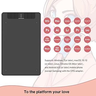 VEIKK Tableta de dibujo VK640, tableta OSU de 6 x