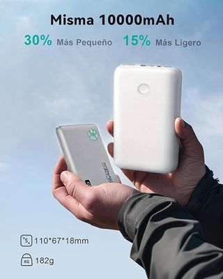 INIU Power Bank Slim 22,5W PD 10000mAh Blanco