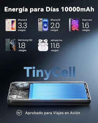 INIU Power Bank Slim 22,5W PD 10000mAh Blanco