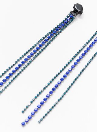 Pendientes extra largos strass