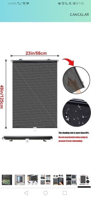 Tende a rullo a ombrello con ventose