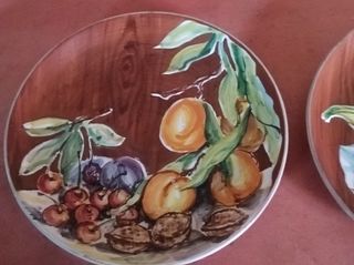 Coppia piatti ceramica Chianciano