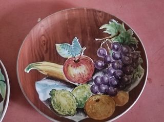 Coppia piatti ceramica Chianciano