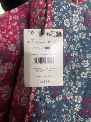 Chaqueta acolchada reversible Gocco