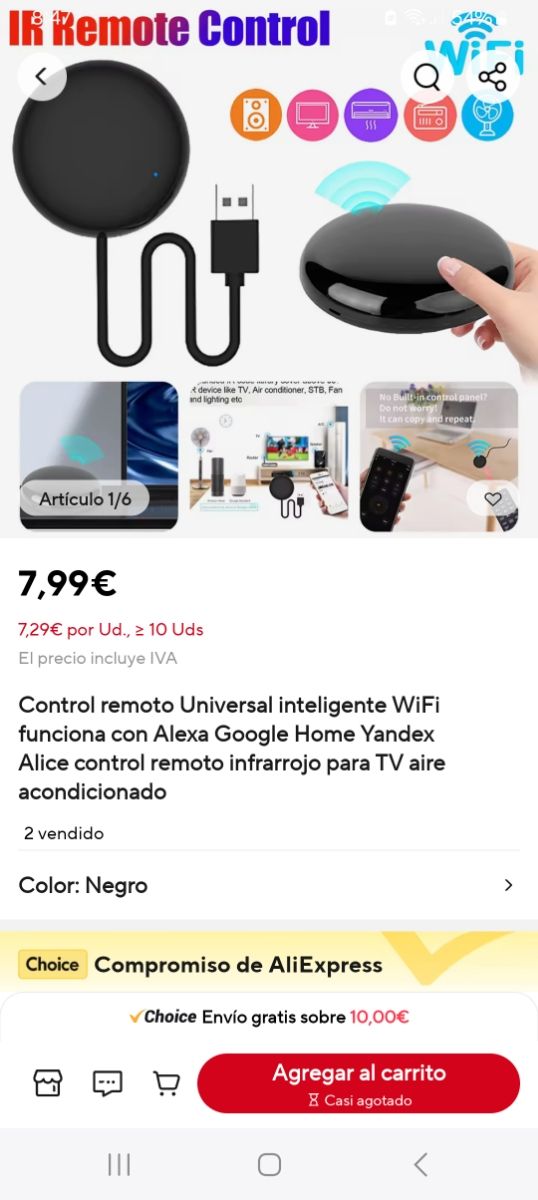 Control remoto WIFI
