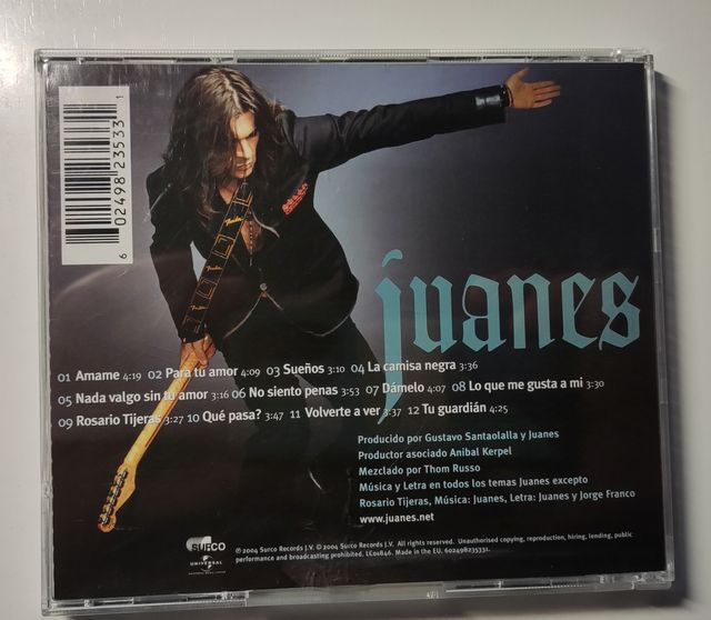 CD JUANES Mi Sangre