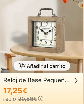 OROLOGIO DA TAVOLO DECORATIVO