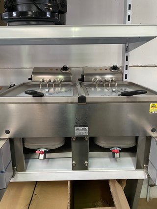 Freidora eléctrica 10+10l Movilfrit