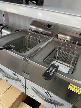 Freidora eléctrica 10+10l Movilfrit