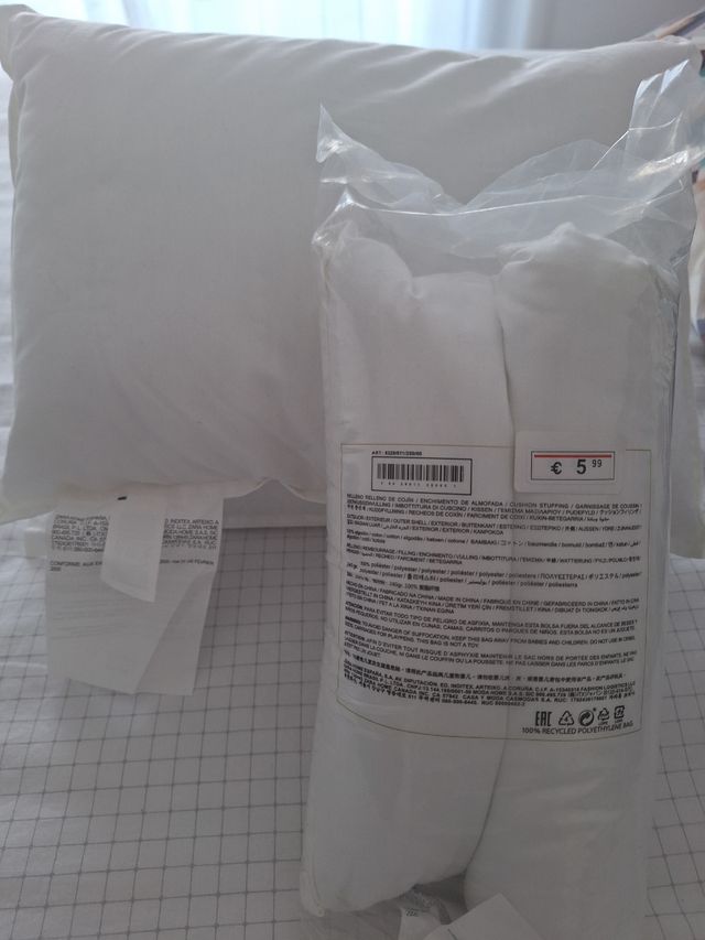 W Relleno cojines