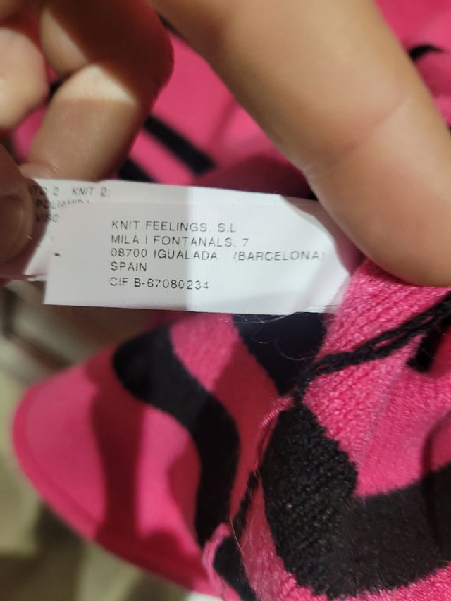 Jersey fucsia rayas negras Sita Murt