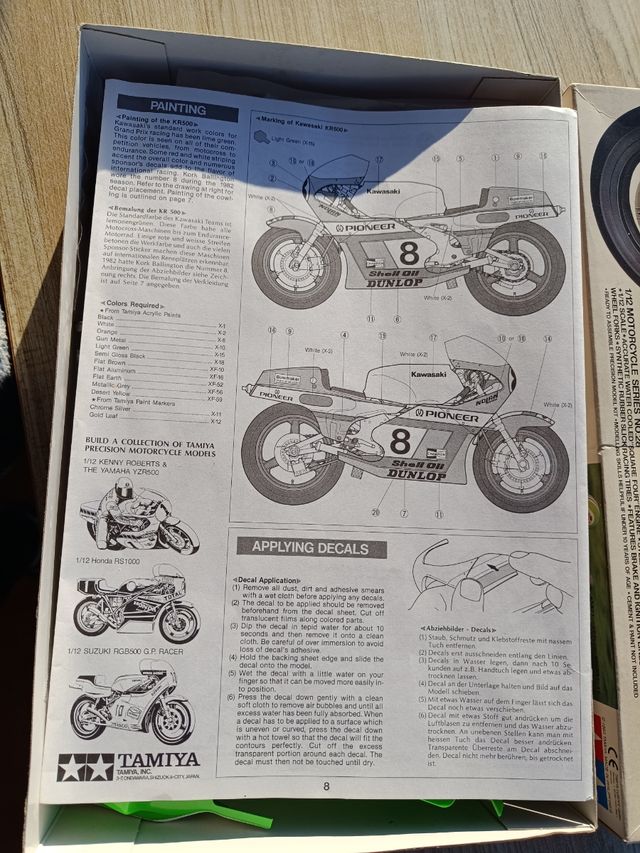 Maqueta Tamiya Kawasaki KR500 G.P. RACER