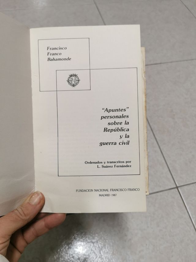 Apuntes personales del Generalísimo sobr