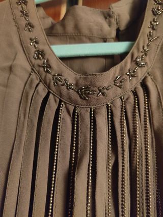 Top blusa IKKS con flecos