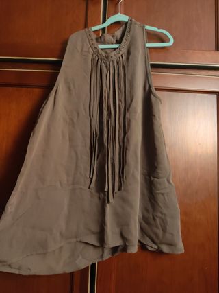 Top blusa IKKS con flecos