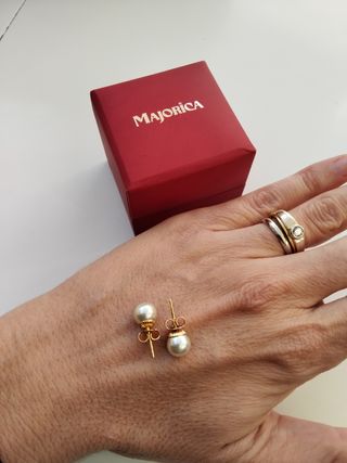 Preciosos pendientes perla Majorica