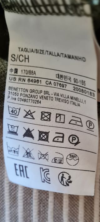 Polo manga larga Benetton