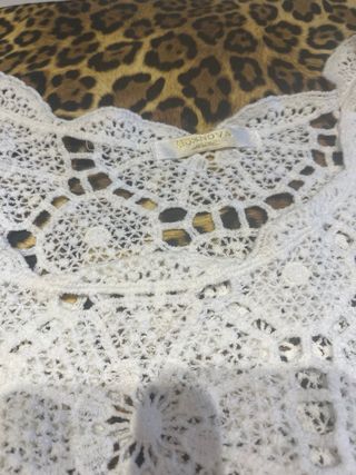 Vestido asimétrico crochet