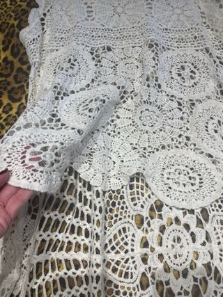 Vestido asimétrico crochet
