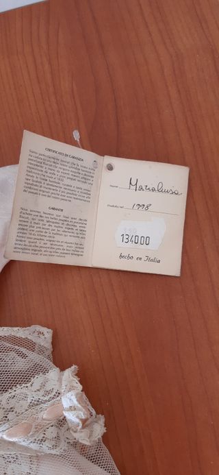 Vestito in seta vintage per bambola