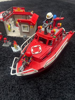Playmobil bomberos y policia