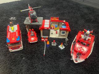 Playmobil bomberos y policia