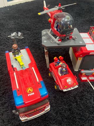 Playmobil bomberos y policia