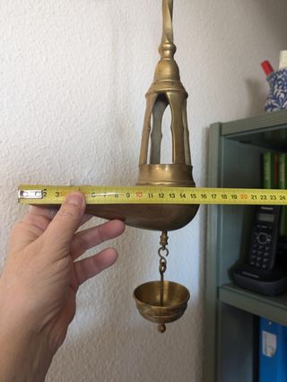 Candil de bronce, finales siglo XIX