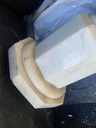 Pedestal mármol robusto 87x27 cm