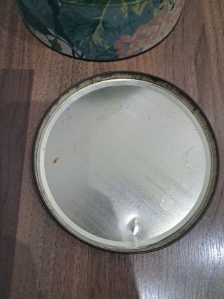 Set de 3 cajas metálicas con tapa vintag