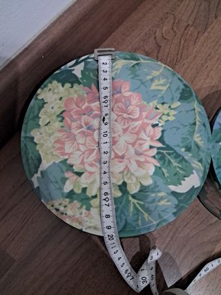 Set de 3 cajas metálicas con tapa vintag