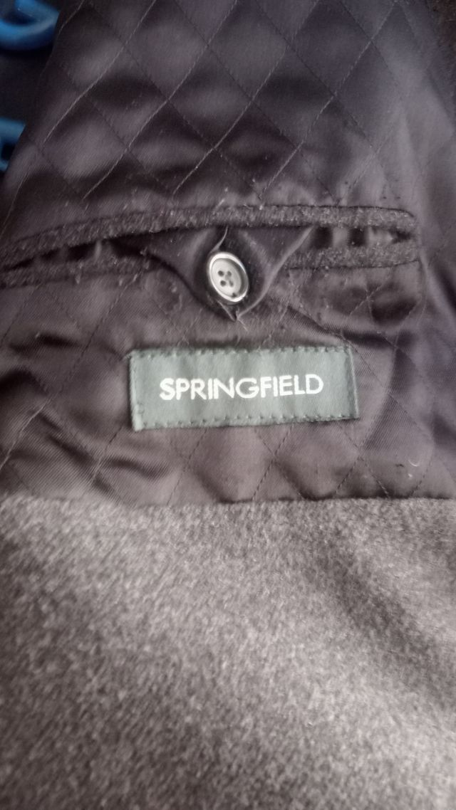 Abrigo Springfield hombre XXL paño gris 