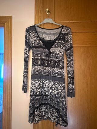 Vestido manda larga hecho en Italia