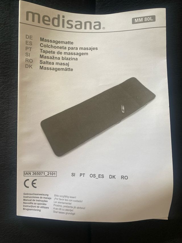 Colchoneta de masaje calentable