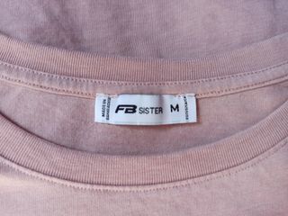 NUEVA Camiseta de manga larga rosa palo talla M