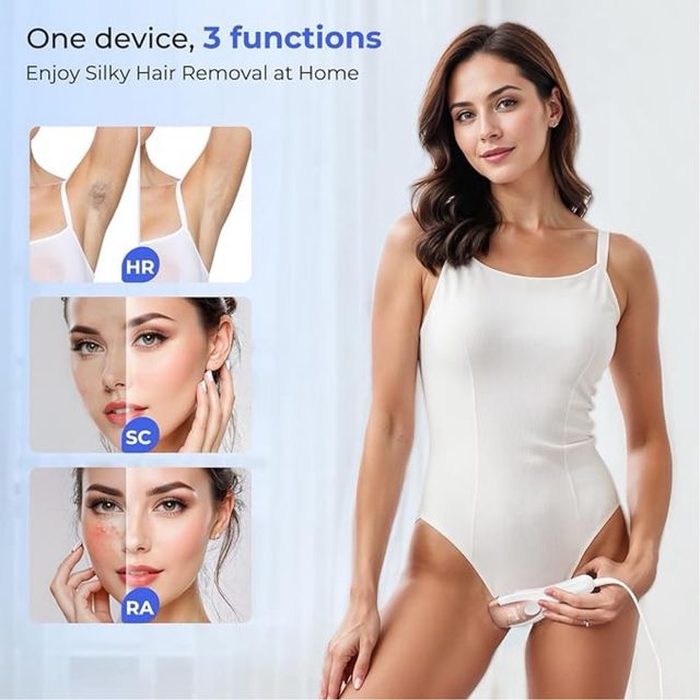 Funzione di raffreddamento dell'epilatore laser 3 in 1 NUOVO